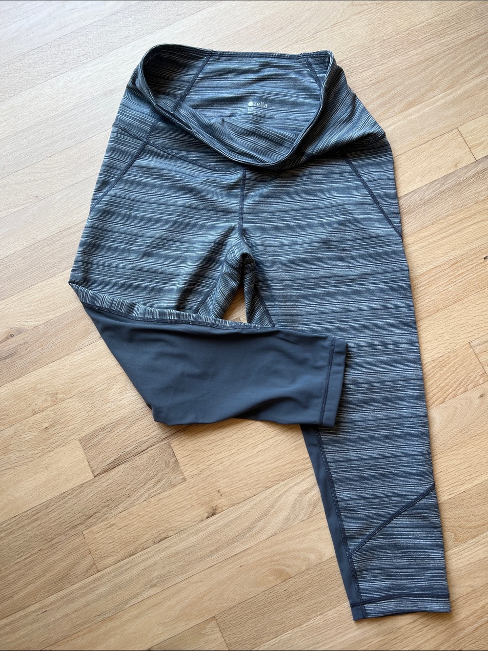 Zella Heathered Gray & Solid grey Capri Leggings